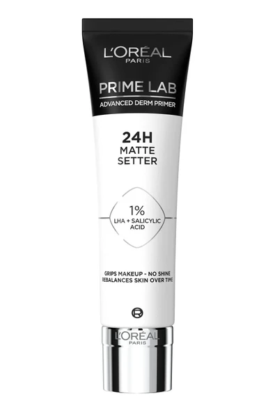 Loreal Paris Prime Lab 24H Matte Setter Matlaştırıcı Salisilik Asit İçeren Primer Makyaj Bazı 30 ml