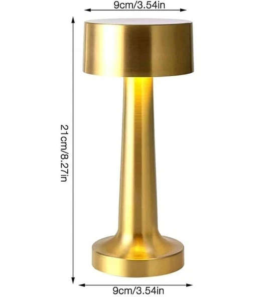 Monalisa Home Masa Üstü Şarjlı Abajur Lamba, Masaüstü, Led Sistemli - Resim 4