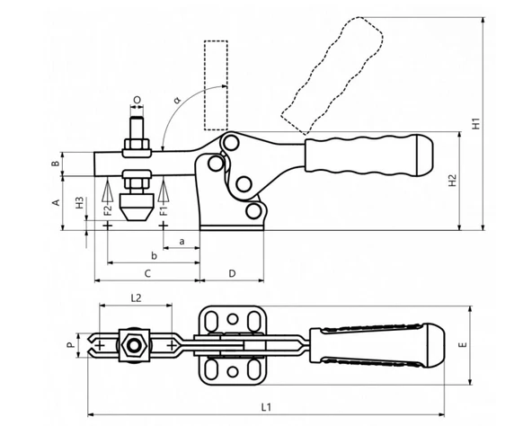 100-4 Yatay Tabanlı Yatay Bağlantı Elemanı 23632 - 2