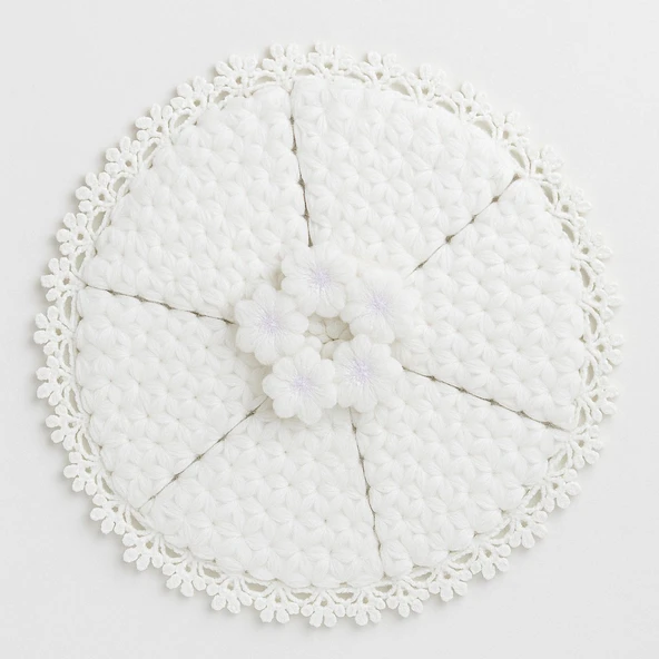 El Örgüsü 3'lü Banyo Lifi - %100 El Yapımı, Doğal, Uzun Ömürlü - 7