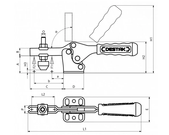 100-3 Yatay Tabanlı Yatay Bağlantı Elemanı 23631 - 3