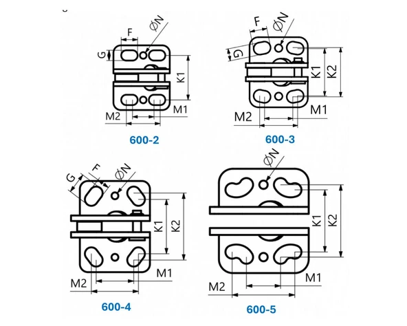 600-3 Pnömatik Yatay Tabanlı Silindir Pistonlu Bağlantı Elemanı 23845 - 3
