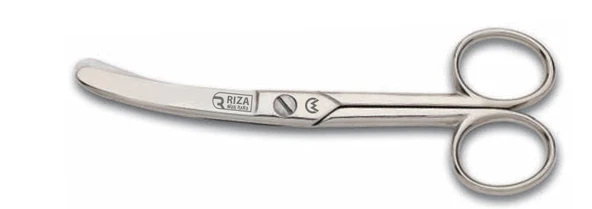 pilelistore Rıza M-159 Eğri Manifatura Makası No: 5 inç / 12,70 cm - Nikel Kaplama