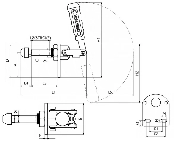 501-6 Yatay Tabanlı İtme Çekme Takımı 23823 - 2