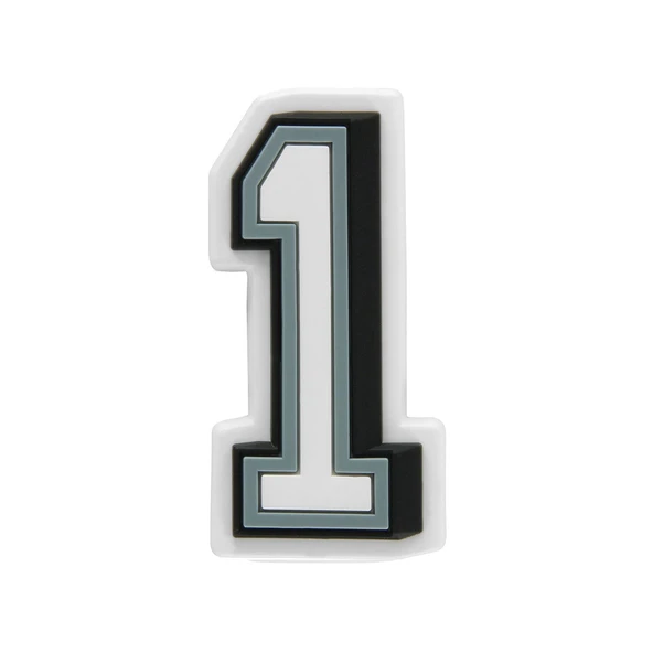 Jibbitz B W Number 1 J03005 - 4