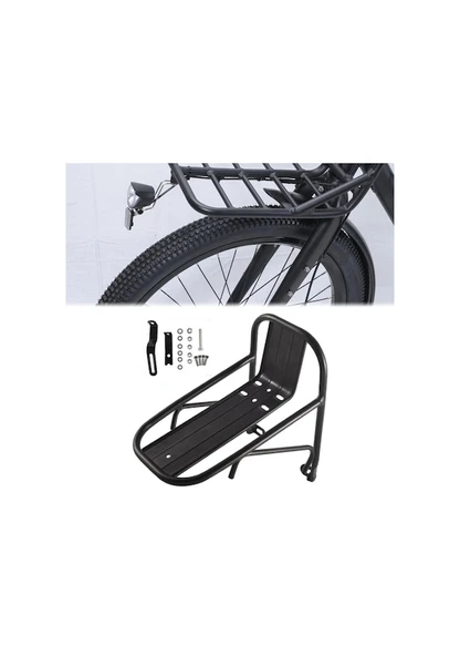 Bisiklet Ön Raf Alüminyum Alaşımlı Dağ Bisikleti Kargo Bagaj Taşıyıcı Raf Bisiklet Ön Portbagaj - Resim 5