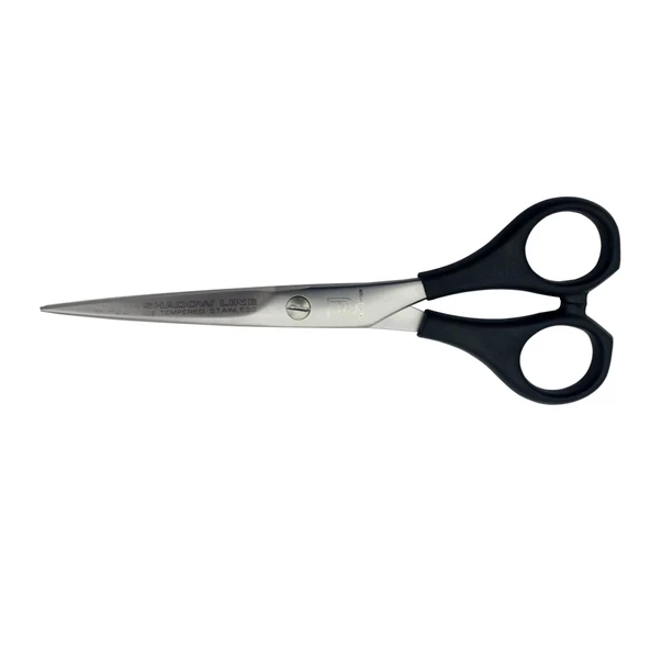 pilelistore Shadow Line 2217 M-525 Plastik Saplı Balık Sırtı Makas No: 6 inç / 15,24 cm - Paslanmaz Çelik