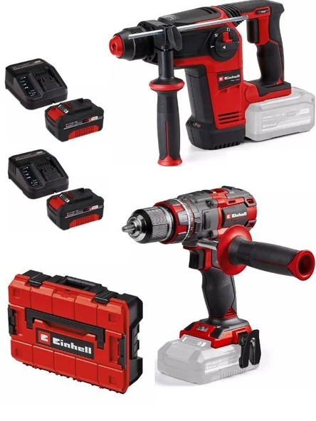 Einhell TP-HD 18/26 li BL  Tp-cd 18/80 li-i bl Matkap 2x4.0ah Akülü Kömürsüz Set ürün görseli