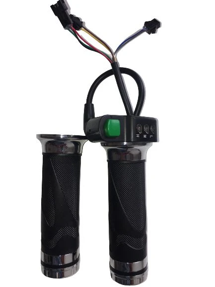 E-Bike Vitesli Gaz Kolu 211 Yeşil Düğme 3 Işık - Resim 4