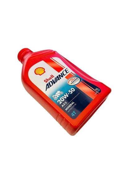 Shell Yağ 20/50 Advance 4t Ax3 Mineral 1 L Motosiklet Yağı - Resim 3