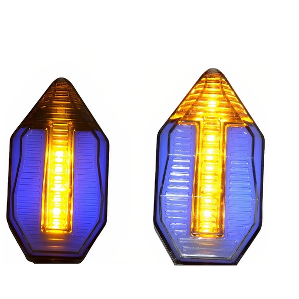 Üniversal Led Sinyal Lambası Takım ( Sağ-Sol Göstergeli ) 2 Modlu - 2