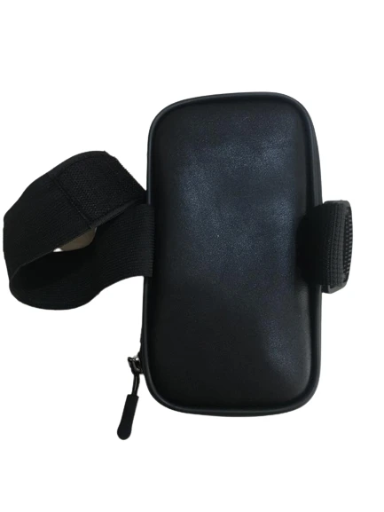 Siyah Su Geçirmez Kol Bağlantılı Lastikli Ayarlı Telefon Tutucu - Resim 2