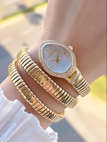 U.S.Polo Assn. Çelik Kordon Ve Kasa Kararma Renk Atma Yapmaz 2 Yıl Garantili Kadın Kol Saati MDL.02 ürün görseli