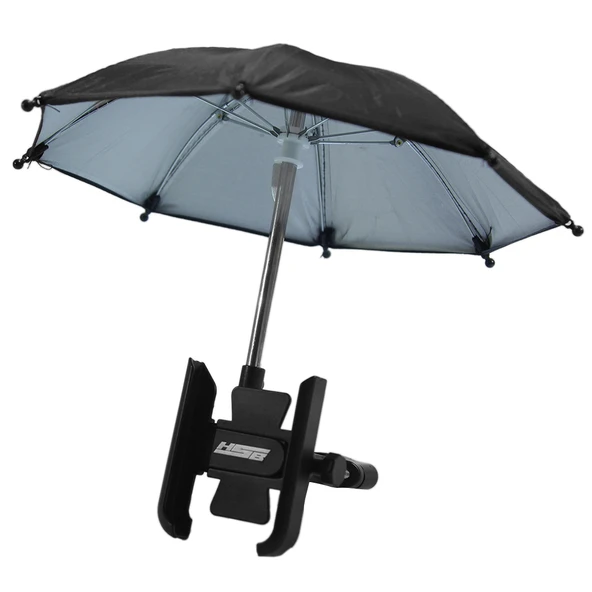 Siyah Gidon Bağlantılı Şemsiyeli Ayarlı Telefon Tutucu Aliminyum A+++ Kalite ürün görseli 1