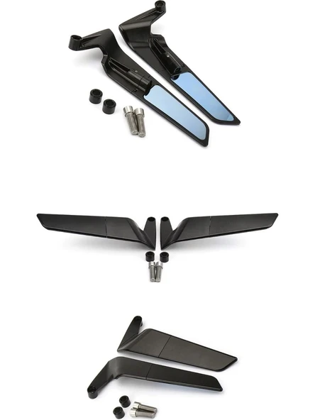 Alkan MB H2 Kanat Ayna Küçük Normal gidon bağlantılı model - Resim 2