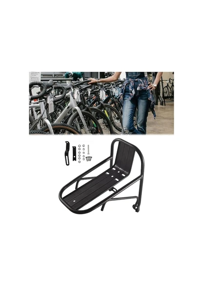 Bisiklet Ön Raf Alüminyum Alaşımlı Dağ Bisikleti Kargo Bagaj Taşıyıcı Raf Bisiklet Ön Portbagaj - Resim 11