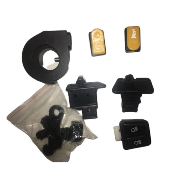 Cup 100 7Li Küçük Düğme Seti Komple Korna+Marş+Far+Sinyal+Jikle kolu+Gaz kütük ürün görseli 1