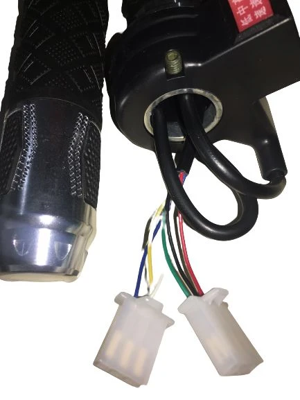 E-BİKE GAZ KOLU 875 KOMPLE 3 VİTES ALİMİNYUM ELCİKLİ GRİ - Resim 2