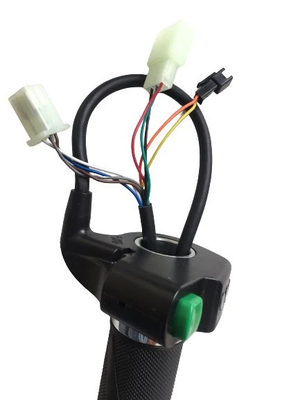 E-Bike Vitesli Gaz Kolu 232 Yeşil Düğme 3 Işık - Resim 2