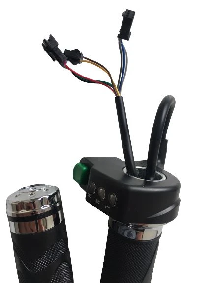 E-Bike Vitesli Gaz Kolu 211 Yeşil Düğme 3 Işık - Resim 2