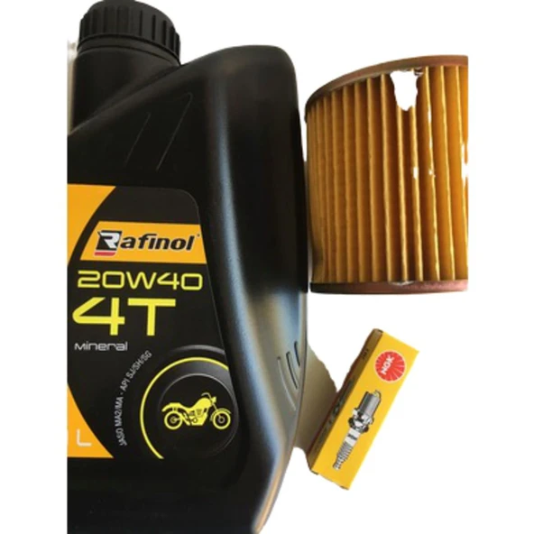 Honda Activa/Beat Periyodik Bakım Seti Buji+Filtre+Yağ 3Lü Set - Resim 2