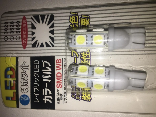 9 Led Beyaz Işık Dipsiz Park Ampul T10 Led - Resim 2