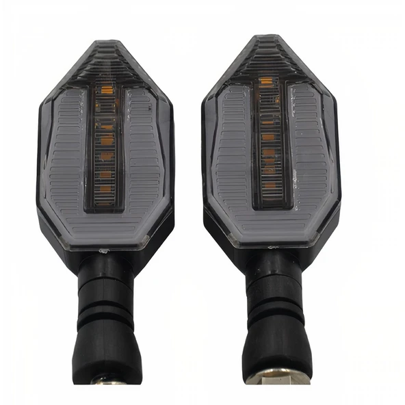 Üniversal Led Sinyal Lambası Takım ( Sağ-Sol Göstergeli ) 2 Modlu - 8