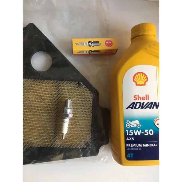 YBR 125 Periyodik Bakım Seti Yağ+Filtre+NGK Buji ürün görseli 1