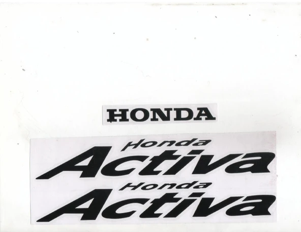 STİCKER SETİ SİYAH ACTIVA 100 YAZISI