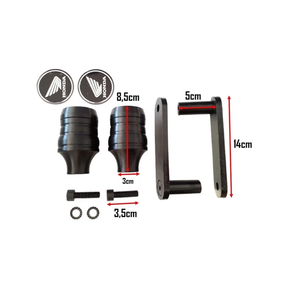 Honda Cbr 250 R Koruma Takozu Cbr 125 Koruma Cbr 250R Takoz Set - Resim 3