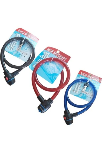 Zoli Bisiklet & Motosiklet Kilit Kırmızı Renk 15 x 150 Cm ürün görseli 1