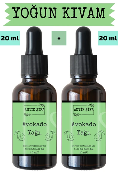 Antik Şifa Avokado Yağı (2 X 20 ML) - %100 Seyreltilmemiş, Doğal Avokado Sabit Yağ ürün görseli