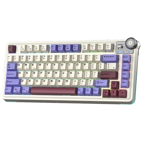 Aula AU75 3 Modlu RGB Mekanik TKL Seiya Switch Bej Kablosuz Gaming Klavye - Resim 3