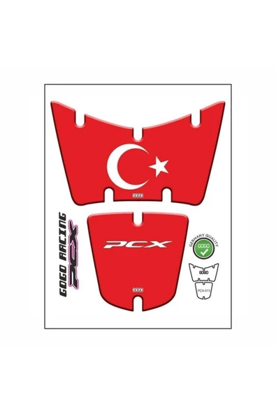 HONDA PCX 2014 - 2017 UYUMLU TANK PAD 022 ürün görseli 1