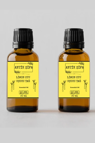 Antik Şifa %100 Saf Limon Otu Uçucu Yağı - (2 X 20 ML) ürün görseli