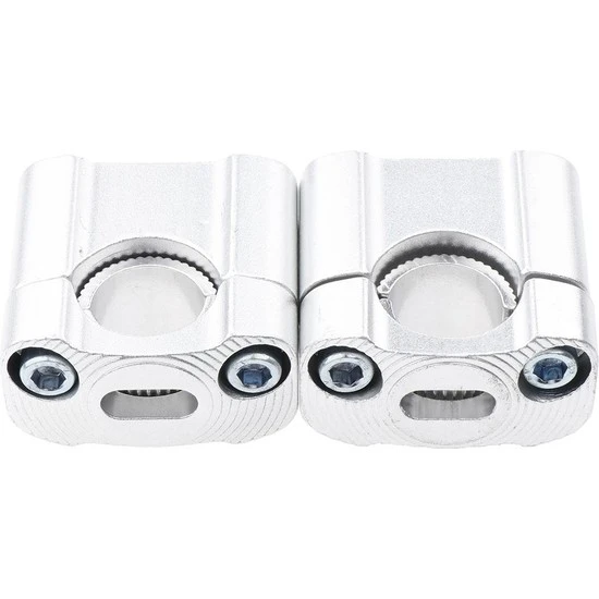 430 2 Parça Motosiklet Gidon Yükselticil 22 mm. 28 mm Nikel Takım - Resim 5