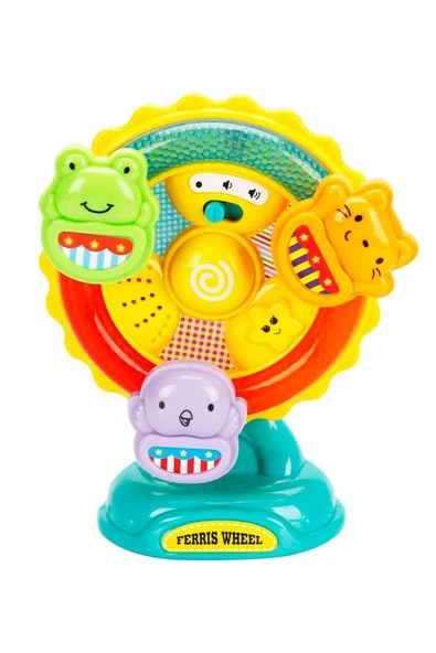 Sesli ve Işıklı Dönme Dolap - Eğitici Müzikli Oyuncak - Hayvan Sesli Bebek Oyuncağı