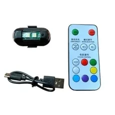 Carub Lamba Uçak Kanadı Çakar Şarjlı Rgb Kumandalı ürün görseli 1