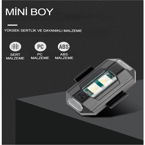 Mini Kablosuz Çakar Lamba Kablosuz 7 Renk Çakarlı Lamba LED Araba Motosiklet Bisiklet Drone - Resim 2