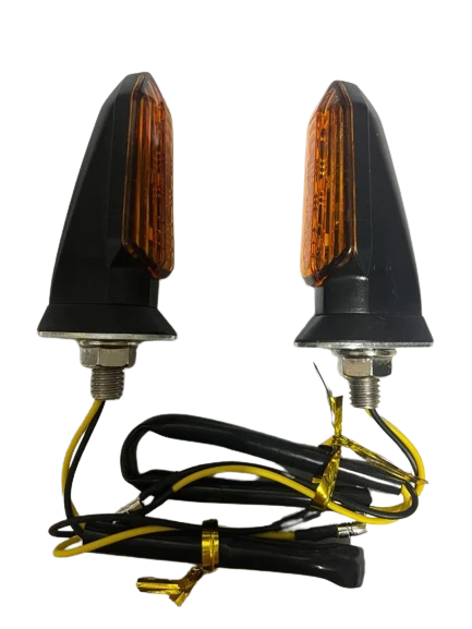 Carub Motosiklet Sinyal Lamba Üniversal 12V Sarı Cam Sarı Led 2'Li - 1