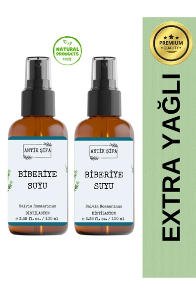 Antik Şifa Biberiye Suyu (2 X 100ML)- %100 Saf Biberiye Hidrosolü ürün görseli