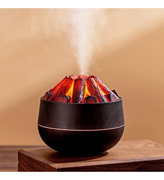 Monalisa Home  300ml Şenlik Ateşi Uçucu Yağ Difüzörü, Romantik Atmosfer, Aromaterapi (Koyu) ürün görseli 1