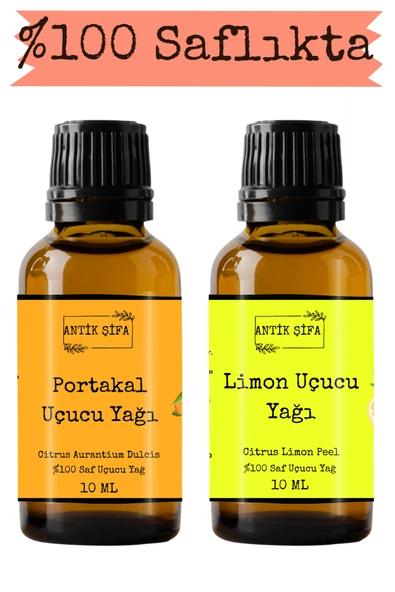 Antik Şifa Portakal Yağı Ve Limon Yağı - 10 ml 10 ml (%100 SEYRELTİLMEMİŞ, DOĞAL) ürün görseli