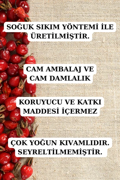 Antik Şifa Kuşburnu Çekirdeği Yağı (20 M)l - % 100 Saf Soğuk Sıkım Kuşburnu Yağı - Resim 2