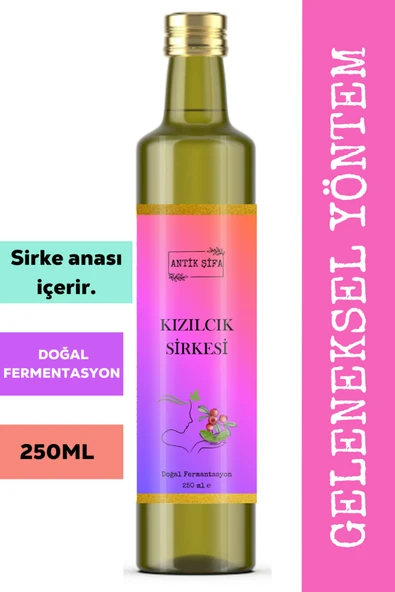 Antik Şifa Çam Sirkesi ve Kızılcık Sirkesi ( 250 ml + 250 ml ) - Doğal Fermente çam ve kızılcık - Resim 3