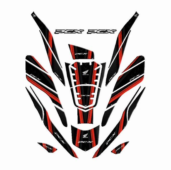 Honda PCX 2021 2022 Tank Pad Seti 26 Parça - 1