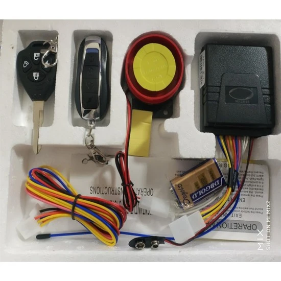 Motorsiklet Alarm Seti 120db Uzaktan Çalıştırma Anti-hırsızlık - Resim 5