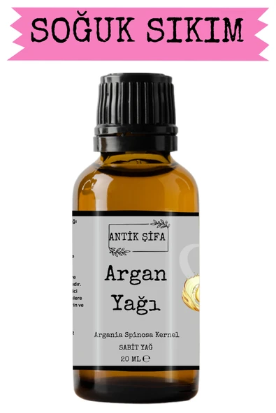 Antik Şifa Soğuk Sıkım Argan Yağı %100 Seyreltilmemiş, Doğal - 20 ml (ARGAN OİL) ürün görseli