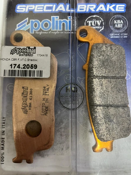 Honda Cbr 250 R Seramik Ön Fren Balatası Kawasaki J300 Kymco Xciting 250 174.2059 ürün görseli 1