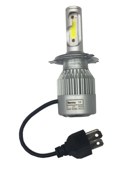 MOTORSİKLET H-4 LED POWER LED 12V 100/100W BEYAZ IŞIK ZENON AMPUL ürün görseli 1